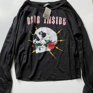 Dead Inside crop top